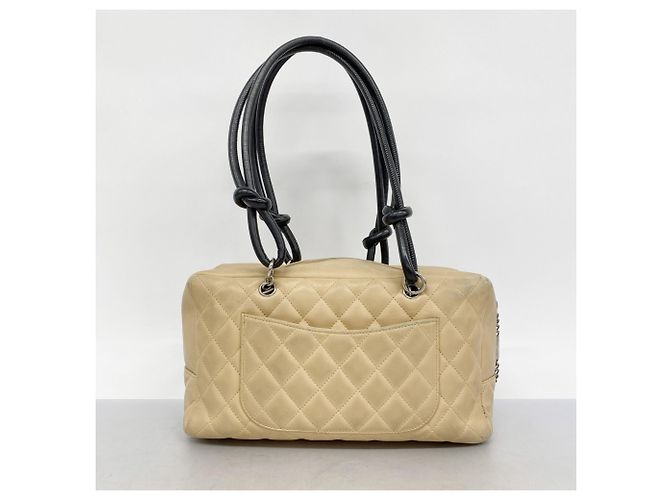 Chanel Cambon Tote Tasche Schwarz Beige - Ansicht 12