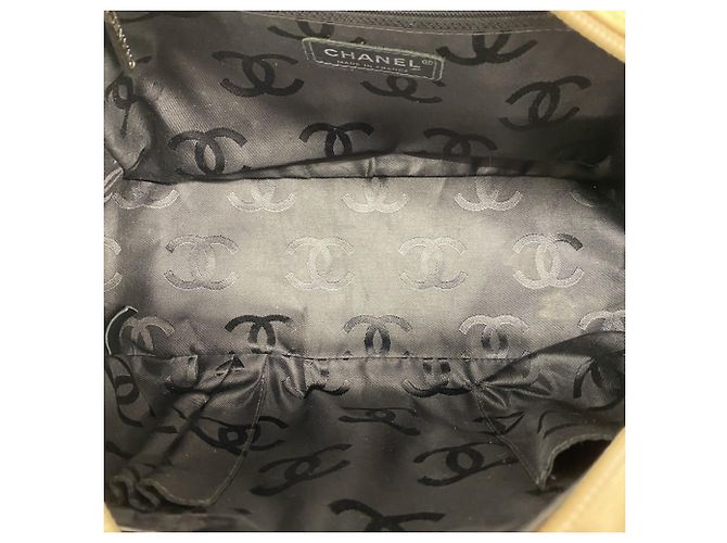 Chanel Cambon Tote Tasche Schwarz Beige - Ansicht 4