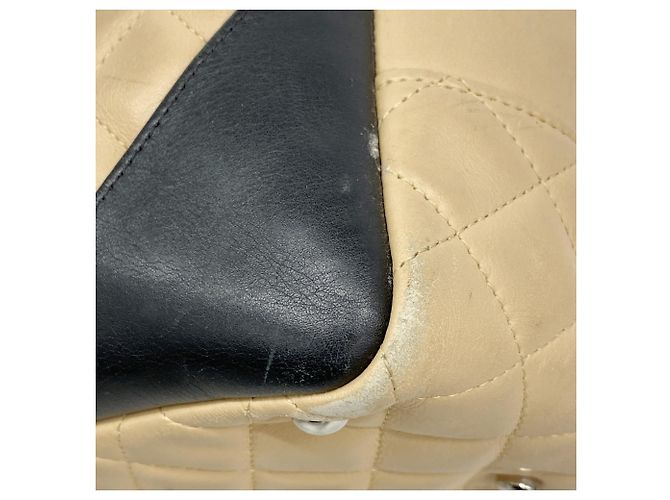 Chanel Cambon Tote Tasche Schwarz Beige - Ansicht 6