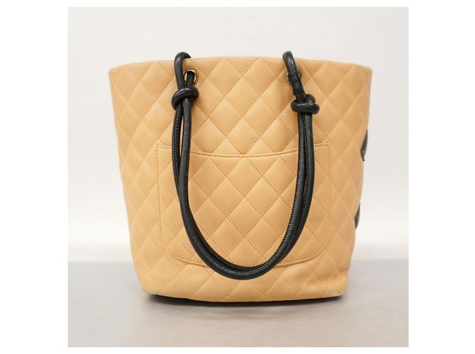 Chanel Cambon Tote Bag Schwarz Beige - Ansicht 13