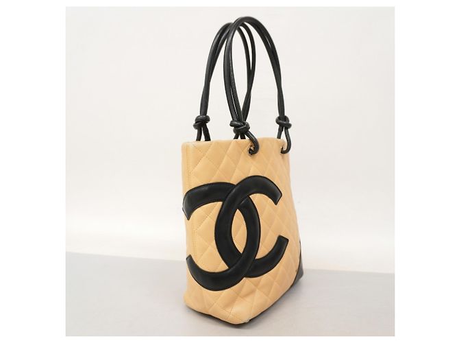 Chanel Cambon Tote Bag Schwarz Beige - Ansicht 2