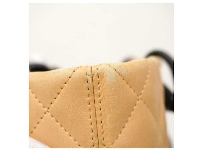 Chanel Cambon Tote Bag Schwarz Beige - Ansicht 6