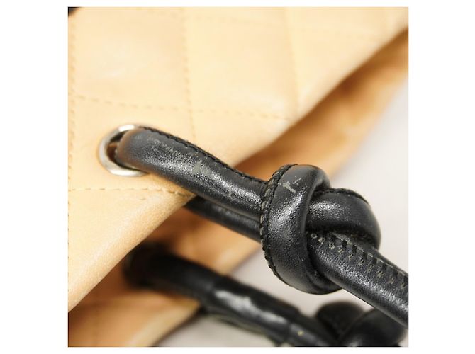 Chanel Cambon Tote Bag Schwarz Beige - Ansicht 7