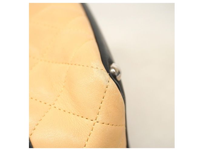 Chanel Cambon Tote Bag Schwarz Beige - Ansicht 8