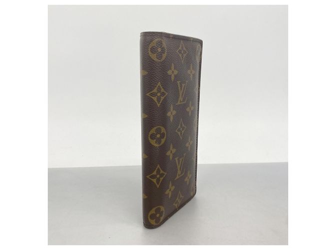 Portafoglio Lungo Brazza Monogram Louis Vuitton Marrone - vista 2