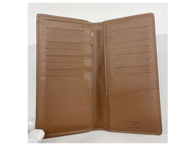Portafoglio Lungo Brazza Monogram Louis Vuitton Marrone - vista 3