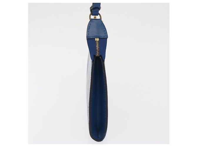 Pochette Accessoires in pelle Epi Louis Vuitton Blu - vista 3
