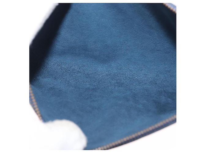 Pochette Accessoires in pelle Epi Louis Vuitton Blu - vista 4