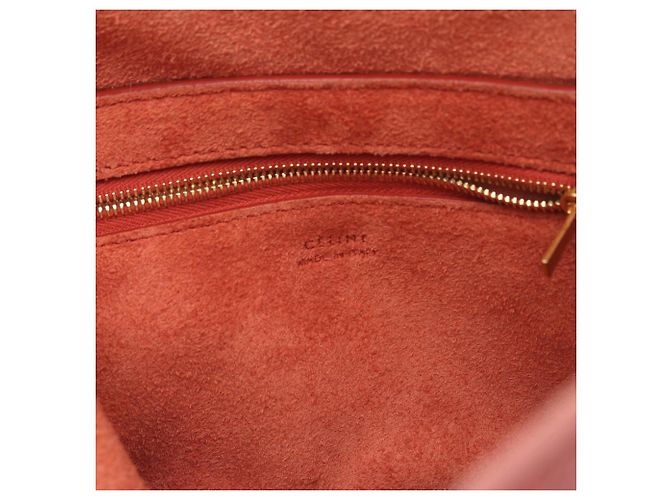 Céline Borsa a Spalla Sangle Bucket Small di Celine Rosso - vista 4