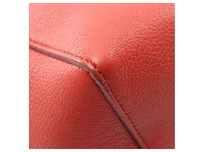 Céline Borsa a Spalla Sangle Bucket Small di Celine Rosso - vista 7