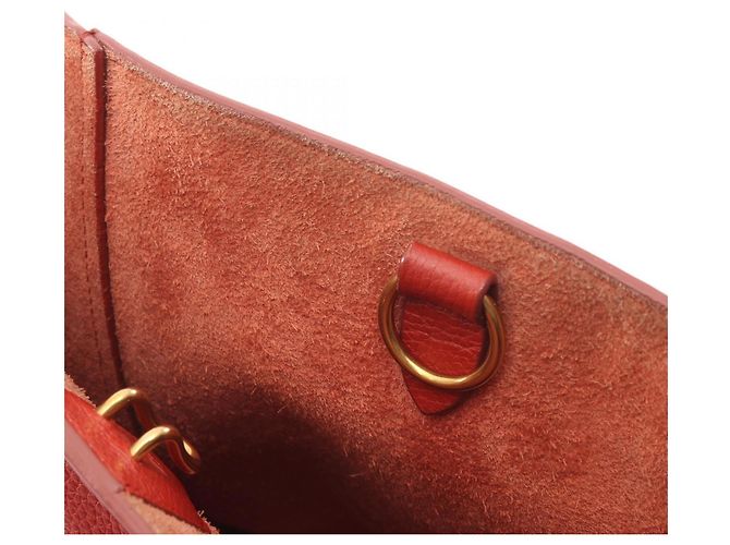Céline Borsa a Spalla Sangle Bucket Small di Celine Rosso - vista 8