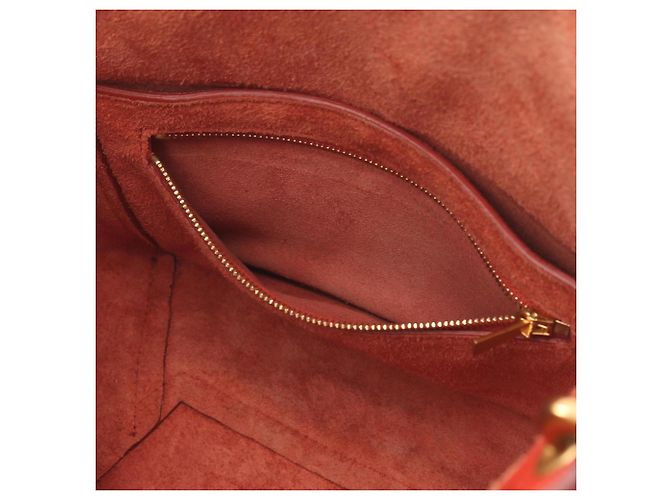 Céline Borsa a Spalla Sangle Bucket Small di Celine Rosso - vista 9