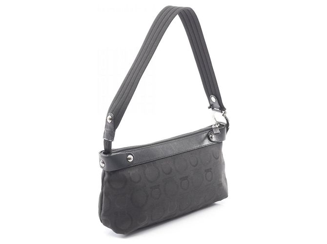 Bolso de Hombro Gancini Salvatore Ferragamo Negro - vista 2