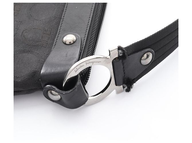 Bolso de Hombro Gancini Salvatore Ferragamo Negro - vista 5