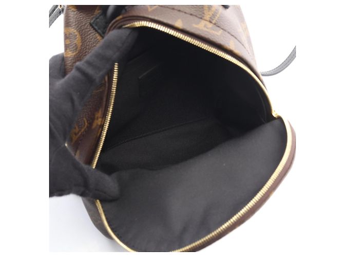 Zaino Mini Palm Springs di Louis Vuitton Marrone Nero - vista 3