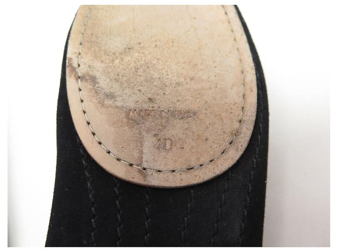 NUOVE MOCASSINI DA BARCA CHANEL CON FIocco G26572 40 CAMOSCIO NERO - vue 10
