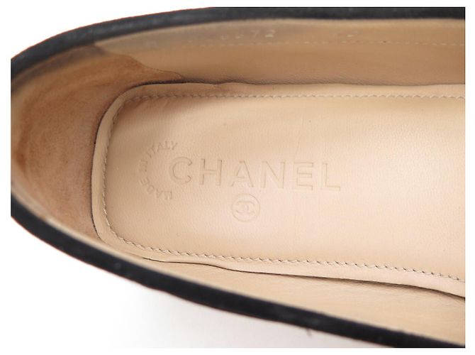 NUOVE MOCASSINI DA BARCA CHANEL CON FIocco G26572 40 CAMOSCIO NERO - vue 8