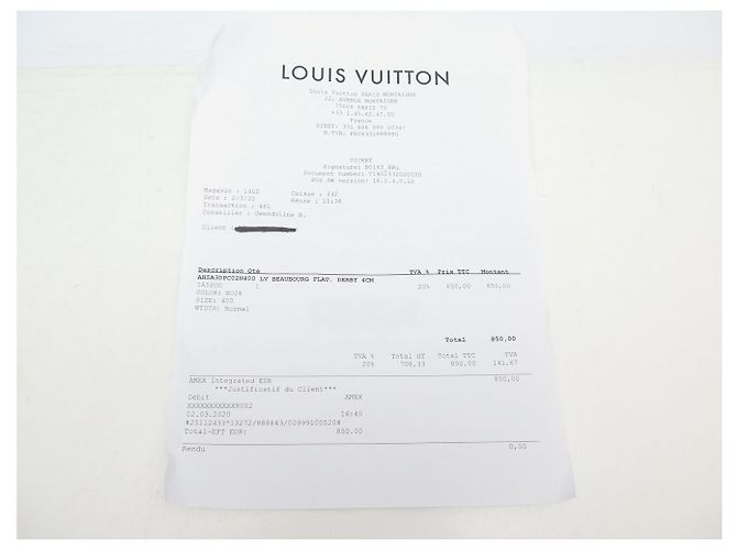 SCARPE LOUIS VUITTON DERBY BEAUBOURG 1A5SOD 40 IN PELLE CANVAS MONOGRAMMA Nero - vista 14