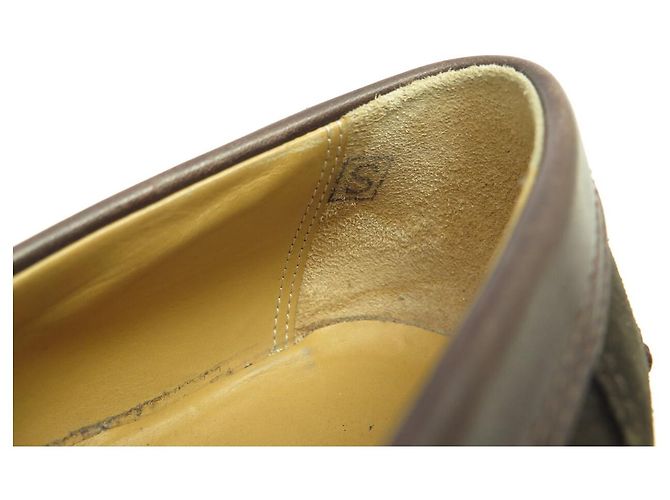 Hermès MOCASSINI HERMES KENNEDY 42.5 H IN CAMOSCIO MARRONE - vista 10