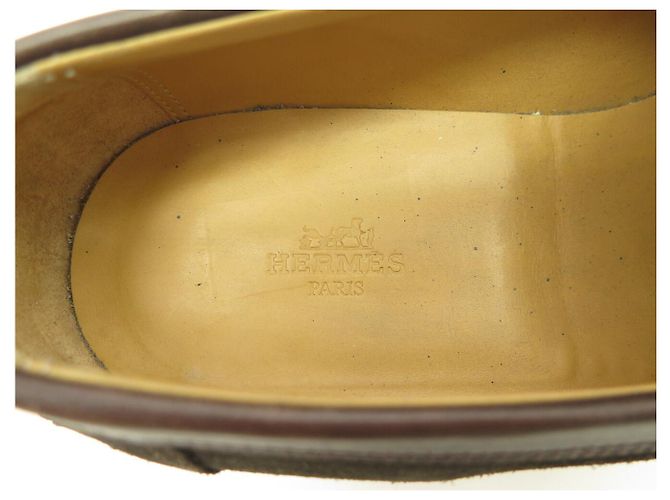 Hermès MOCASSINI HERMES KENNEDY 42.5 H IN CAMOSCIO MARRONE - vista 9