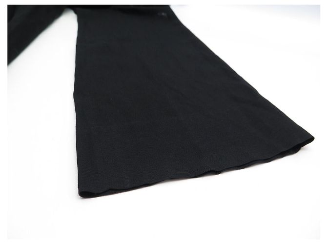 PANTALONE CHANEL P19329V11229 FLUIDO S 36 2002 SETA NERA Nero - vista 11