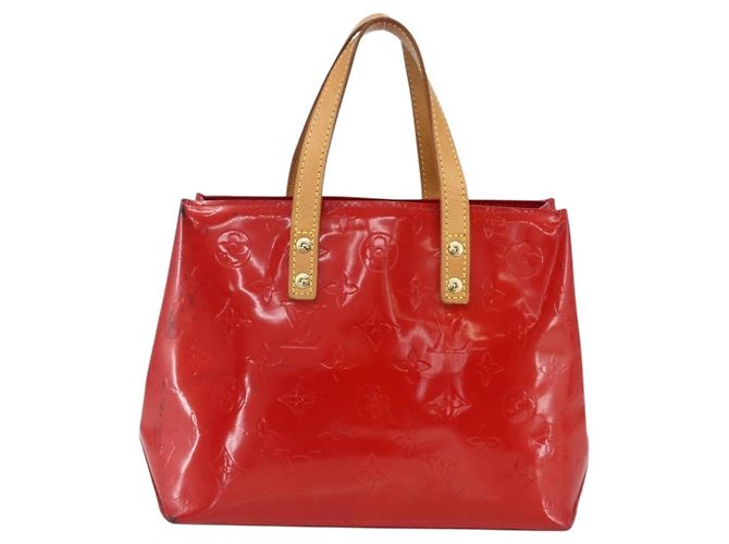 Borsa Reade Monogram Vernis PM di Louis Vuitton Rosso - vista 2