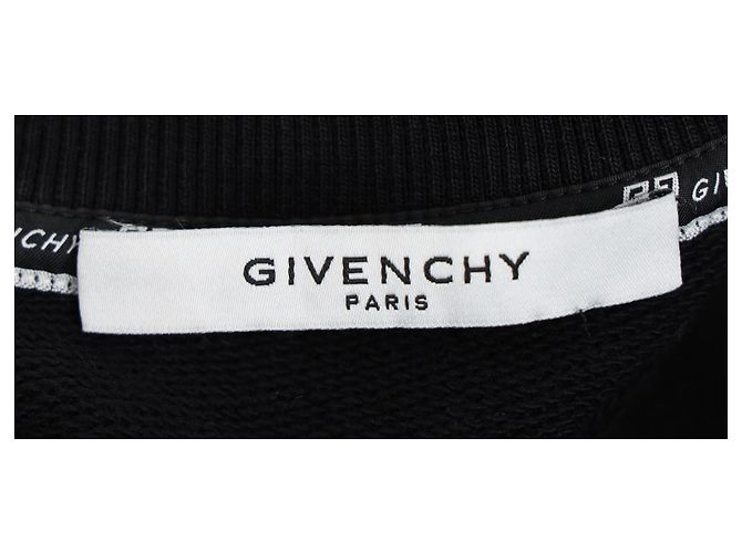 Schwarzer Baumwoll-Sweatshirt mit Givenchy-Logo-Druck - Ansicht 4
