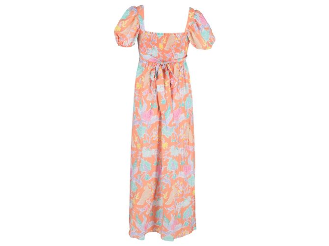 Vestido Maxi Dhalia en Algodón Naranja de Diane von Furstenberg - vista 3