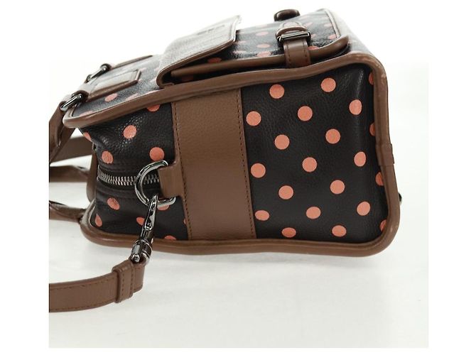 Borsa Cruz Loewe in pelle stampata media Marrone - vista 3