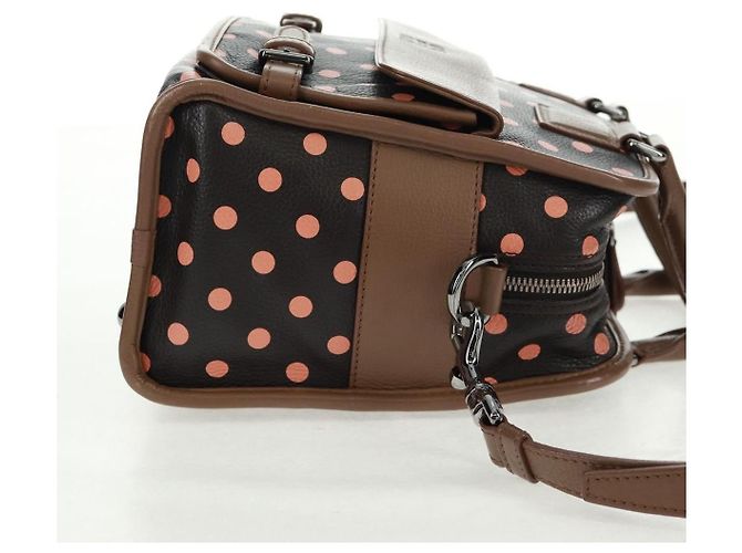 Borsa Cruz Loewe in pelle stampata media Marrone - vista 4