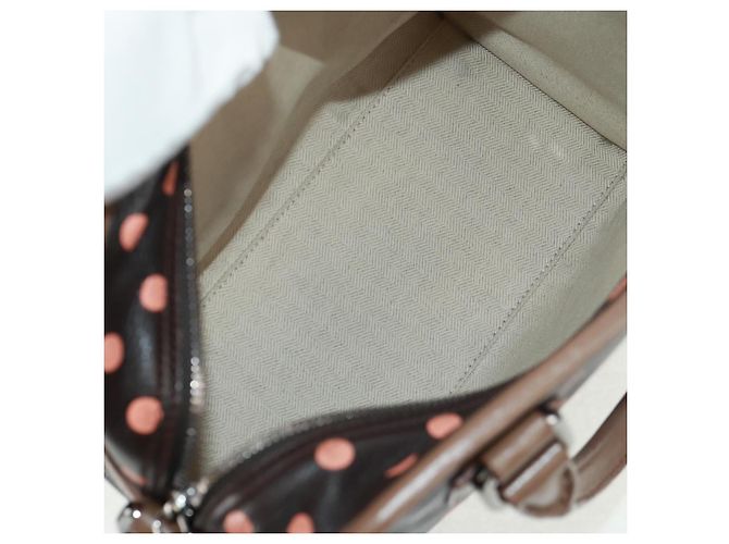 Borsa Cruz Loewe in pelle stampata media Marrone - vista 5