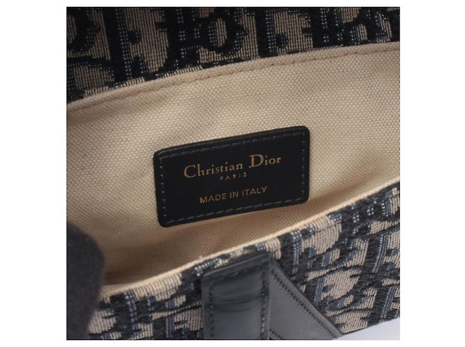 Mini Borsa Saddle Dior Christian Dior Crudo Blu navy - vista 4