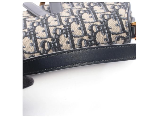 Mini Borsa Saddle Dior Christian Dior Crudo Blu navy - vista 5