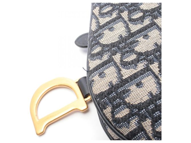 Mini Borsa Saddle Dior Christian Dior Crudo Blu navy - vista 6