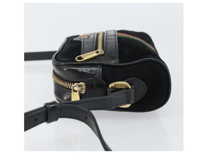 Gucci Ophidia Suede Mini Nero - vista 4