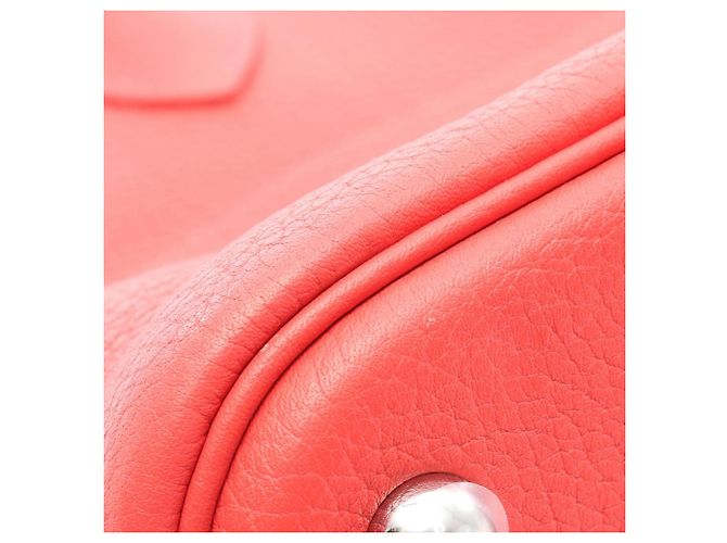 Borsa Hermès Bolide 31 rossa Rosa Rosso - vista 8