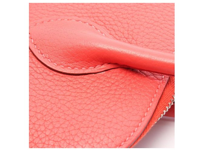 Borsa Hermès Bolide 31 rossa Rosa Rosso - vista 9