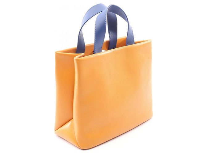 Borsa Tote Mini Shopper Louis Vuitton D'oro Arancione - vista 2