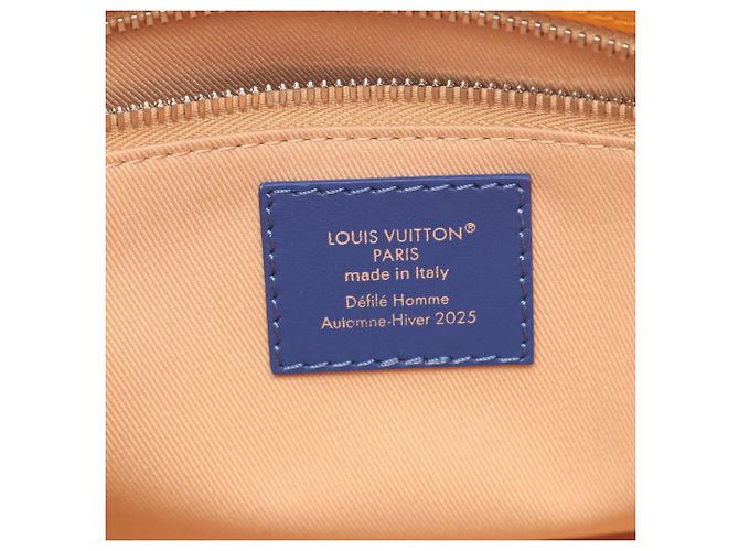 Borsa Tote Mini Shopper Louis Vuitton D'oro Arancione - vista 4