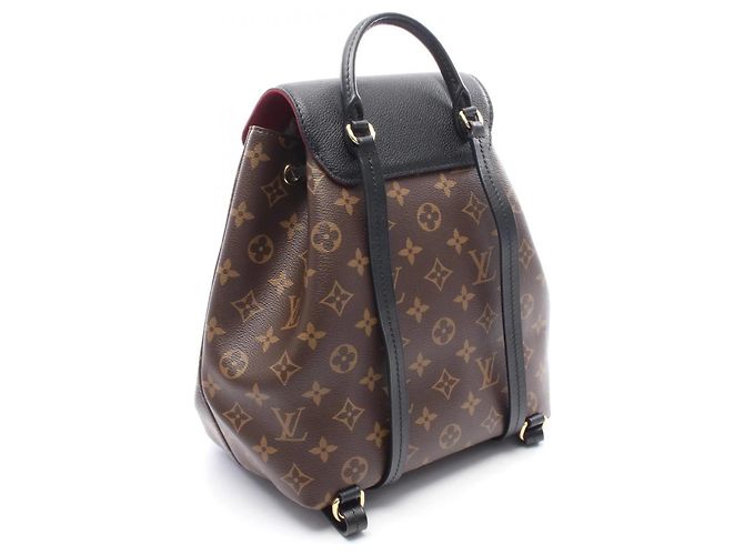 Zaino/Borsa Louis Vuitton Montsouris NM PM Marrone Nero - vista 2