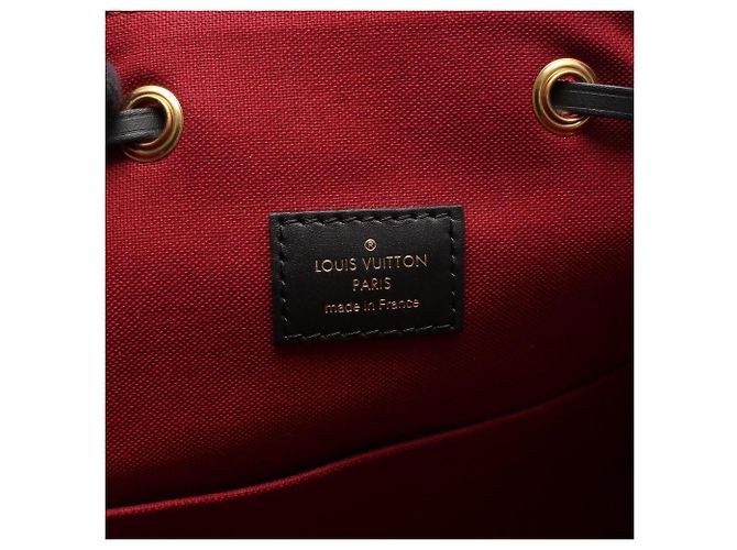 Zaino/Borsa Louis Vuitton Montsouris NM PM Marrone Nero - vista 4