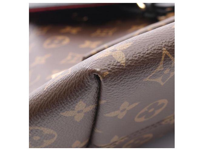 Zaino/Borsa Louis Vuitton Montsouris NM PM Marrone Nero - vista 5
