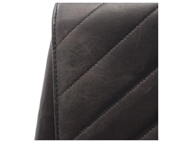 Borsa a Spalla in Pelle di Agnello Nera Chanel Nero - vista 12