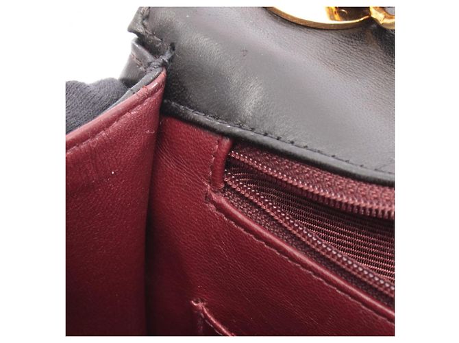 Borsa a Spalla in Pelle di Agnello Nera Chanel Nero - vista 7
