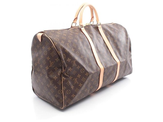 Borsa Boston Keepall 60 Louis Vuitton Marrone - vista 2