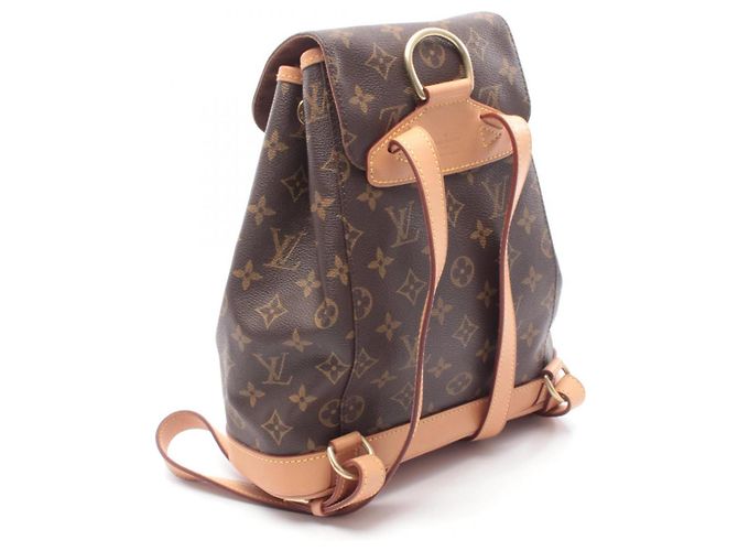 Zaino/borsa Montsouris MM Louis Vuitton Marrone - vista 2