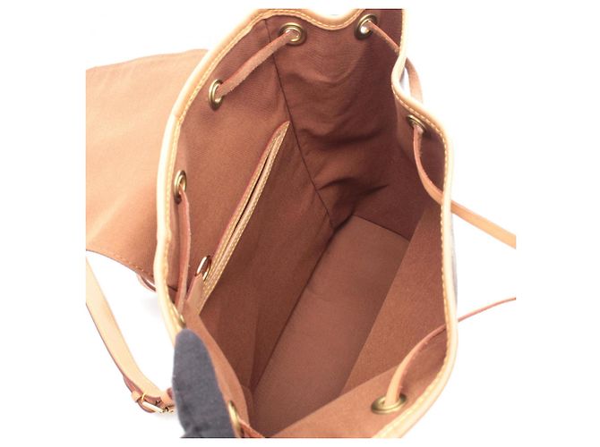 Zaino/borsa Montsouris MM Louis Vuitton Marrone - vista 3