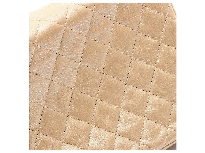 Borsa a Spalla Matelassé Chanel Marrone Beige D'oro - vista 10