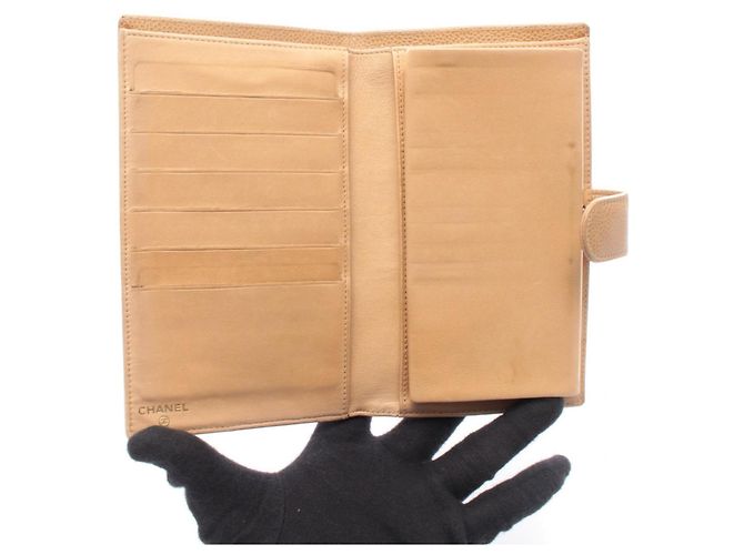 Chanel Coco Mark Bifold Langbörse Beige - Ansicht 3