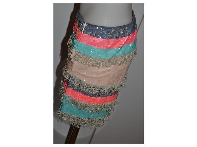 Minifalda Zara con lentejuelas Multicolor - vista 2